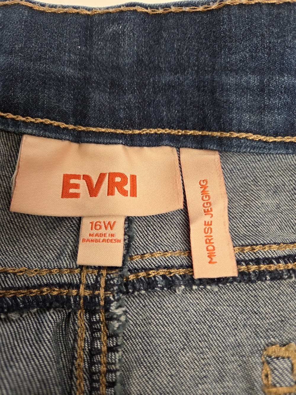 EVRI Indigo Blue Stretch Jeggings - Slim Waistband - Picture 5 of 13
